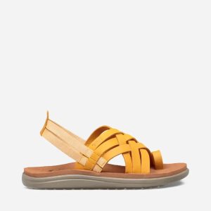 Teva Voya Strappy Leather - Dámske Sandále - Oranžové